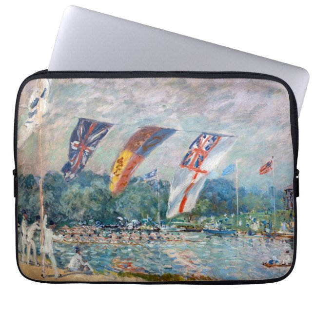 Housse Pour Ordinateur Portable Alfred Sisley - Regatta à Molesey (Devant)