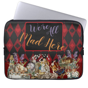 Housse Pour Ordinateur Portable Alice au pays des merveilles Mad Cheshire Chat