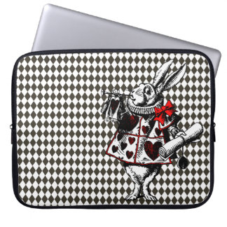 Housse Pour Ordinateur Portable Alice de lapin blanc au pays des merveilles