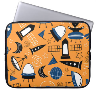 Housse Pour Ordinateur Portable Alien OVNI, vaisseaux spatiaux, motif pour enfants