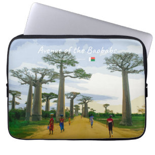 Housse Pour Ordinateur Portable Allée des Baobabs, Madagascar - Paysage