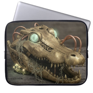 Housse Pour Ordinateur Portable Alligator Mécanique Steampunk Industriel