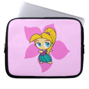 Housse Pour Ordinateur Portable Aloha Honeys Hula Girl Hibiscus Néoprène