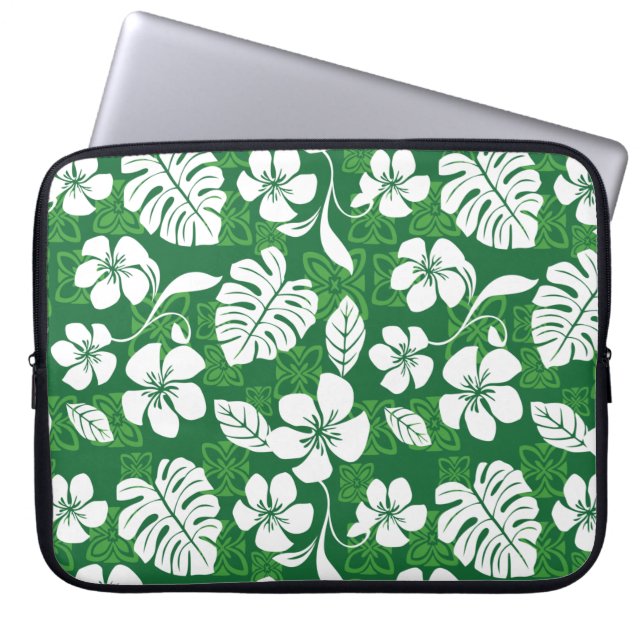 HOUSSE POUR ORDINATEUR PORTABLE ALOHA VENDREDI (VERT) (Devant)