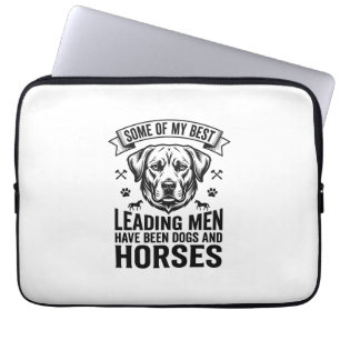 Housse Pour Ordinateur Portable Amateur de chien cheval vintage conception hommes 