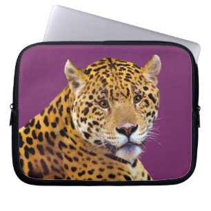 Housse Pour Ordinateur Portable Amateur de gros chat Jaguar tacheté #Cadeau