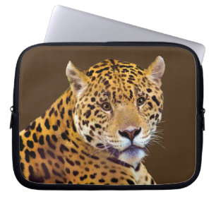 Housse Pour Ordinateur Portable Amateur de gros chat Jaguar tacheté #Cadeau