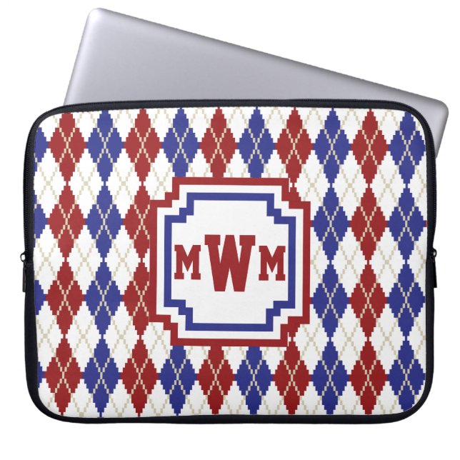 Housse pour ordinateur portable Americana Argyle (Devant)