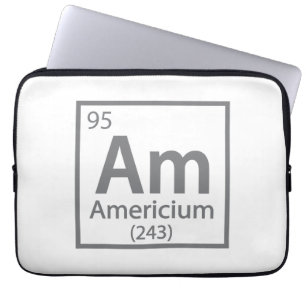 Housse Pour Ordinateur Portable Americium - Tableau périodique de la science améri