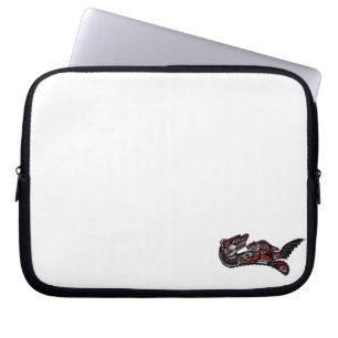 Housse Pour Ordinateur Portable Amérindien Haida Otter Art Portable Sleeve
