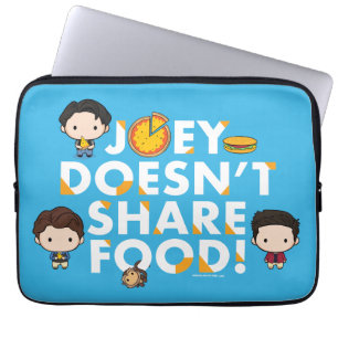 Housse Pour Ordinateur Portable AMIS™ Joey ne partage pas de nourriture Chibi