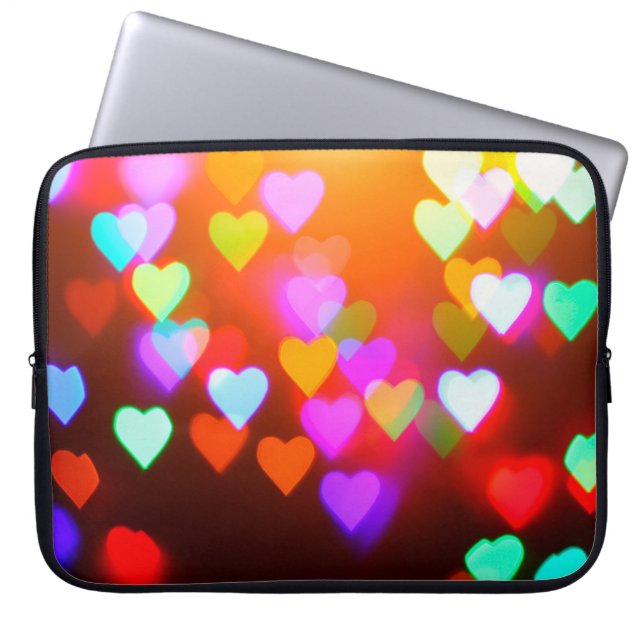 Housse Pour Ordinateur Portable Amour arrière - plan de bokeh (Devant)