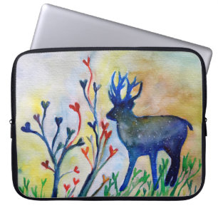 Housse Pour Ordinateur Portable Amour Coeurs Reindeer Neoprène Portable Sleeve 15 