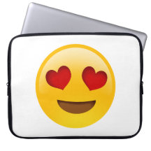 "Amour" mignon Emoji caisse d'ordinateur portable