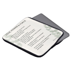 Housse Pour Ordinateur Portable Amour, Pouvoir, Force Poème Poésie