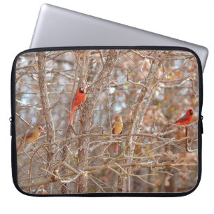 Housse Pour Ordinateur Portable Amoureux des oiseaux Cardinal Couples Nature Houss