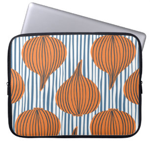 Housse Pour Ordinateur Portable Ampoules d'oignon dessinées à la main, papier pein