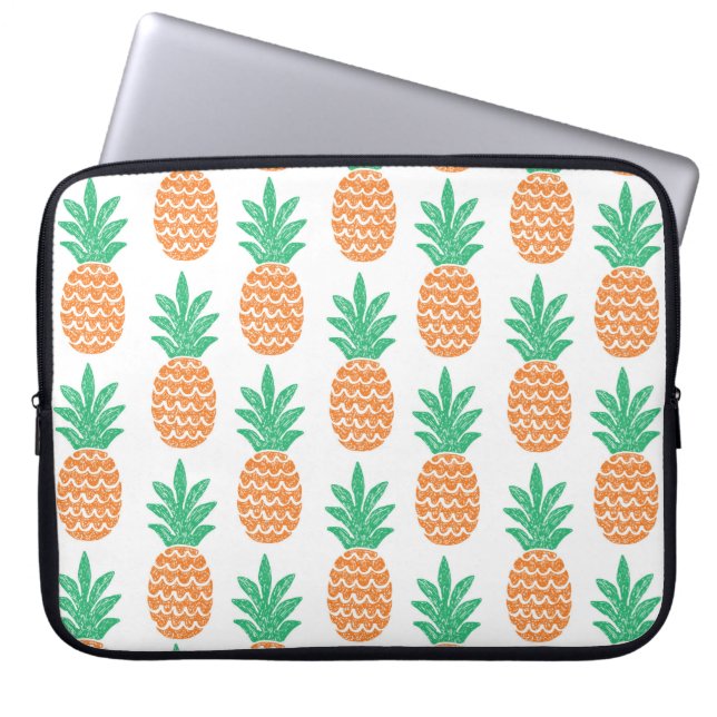 Housse Pour Ordinateur Portable amusant ananas sans couture motif (Devant)