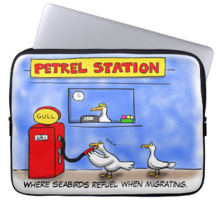 Housse Pour Ordinateur Portable Amusant goéland de mer petrel caricature humour