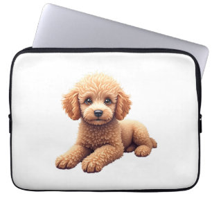 Housse Pour Ordinateur Portable Amusant Poodle Amoureux des Animaux Chiens Graphiq