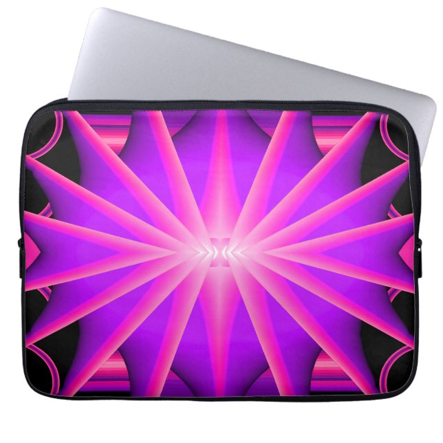 Housse Pour Ordinateur Portable Amusement lumière noire..... (Devant)
