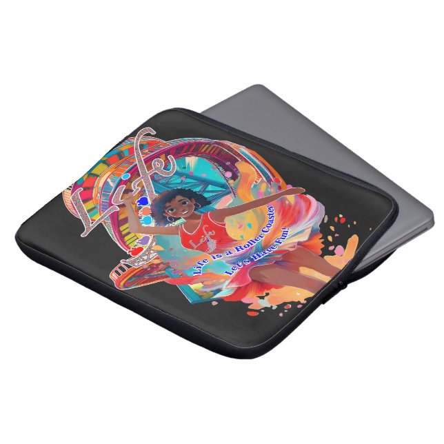 Housse Pour Ordinateur Portable amusons-nous ! (Devant haut)
