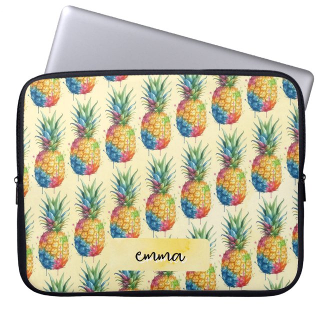Housse Pour Ordinateur Portable Ananas (Devant)