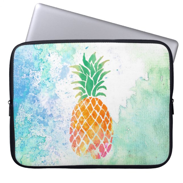 Housse Pour Ordinateur Portable ananas aquarelle (Devant)