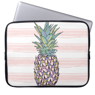 Housse Pour Ordinateur Portable Ananas vintage coloré