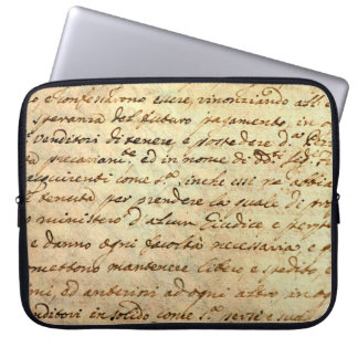 Housse Pour Ordinateur Portable Ancien manuscrit du 1700 siècle écrit à l'encre