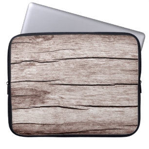 Housse Pour Ordinateur Portable Ancien parquet avec fissures, Vieux bois texture