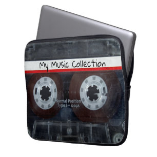 Housse Pour Ordinateur Portable Ancienne bande de cassette audio