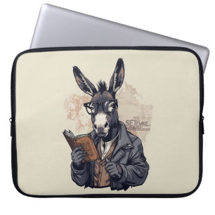 Housse Pour Ordinateur Portable Âne sage — Housse d'ordinateur portable