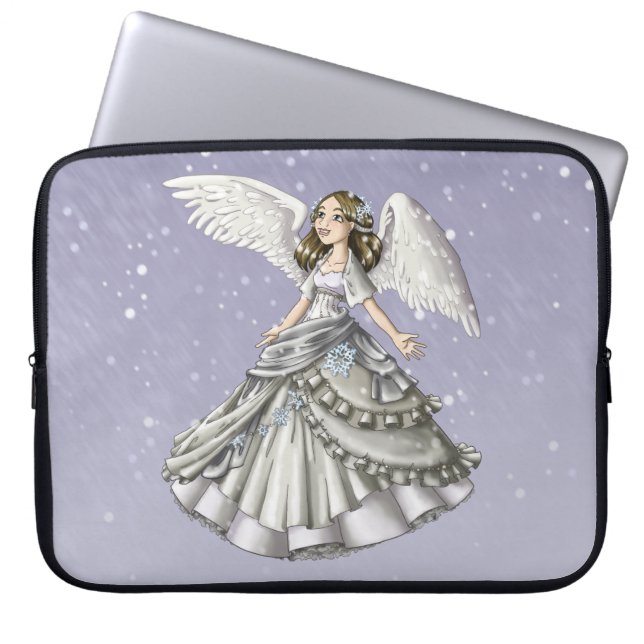 Housse Pour Ordinateur Portable Ange de neige (Devant)