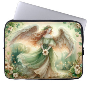 Housse Pour Ordinateur Portable Ange Sérénité Trèfle