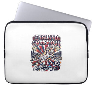 Housse Pour Ordinateur Portable Angleterre Mode de but squelette attaquant Nations