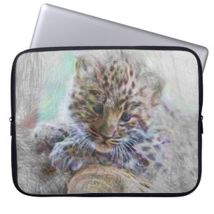 Housse Pour Ordinateur Portable animal artistique léopard