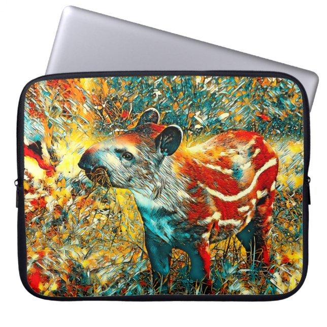 Housse Pour Ordinateur Portable AnimalArt_Tapir_001 (Devant)