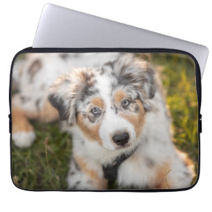 Housse Pour Ordinateur Portable Animaux de bébés cutest Australian Shepherd Pupp