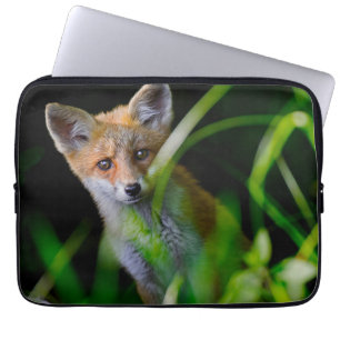 Housse Pour Ordinateur Portable Animaux de bébés cutest Baby Red Fox