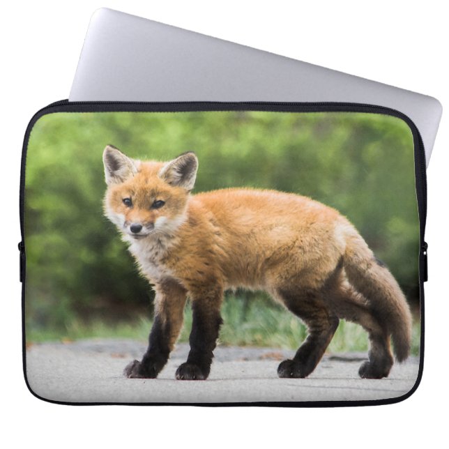 Housse Pour Ordinateur Portable Animaux de bébés cutest | Cutey Fox (Devant)