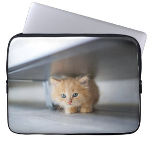 Housse Pour Ordinateur Portable Animaux de bébés cutest   Fluffy Orange Kitten