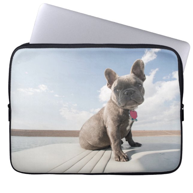 Housse Pour Ordinateur Portable Animaux de bébés cutest | French Bulldog Booking (Devant)