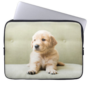 Housse Pour Ordinateur Portable Animaux de bébés cutest Golden Retriever Puppy