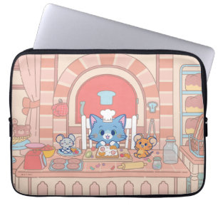 Housse Pour Ordinateur Portable Anime Tom, Jerry et boulangerie Tuffy