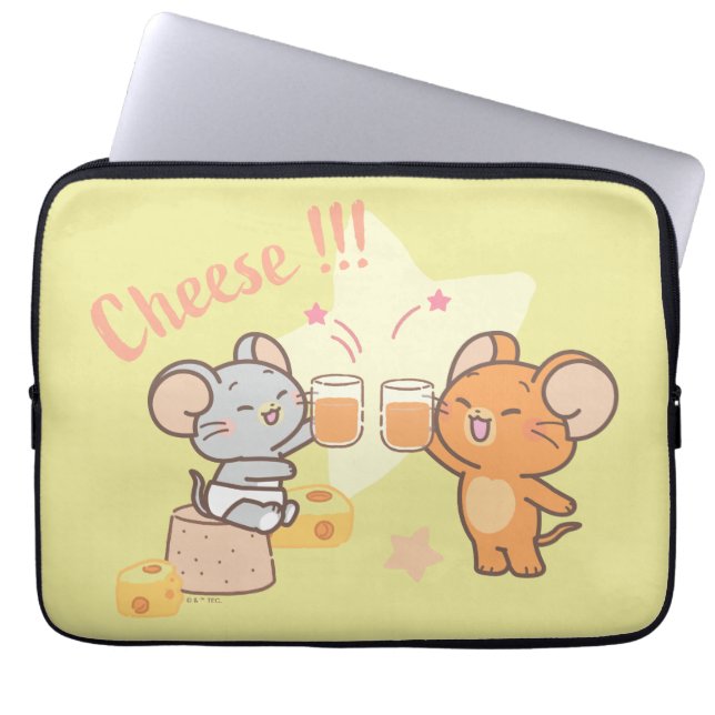 Housse Pour Ordinateur Portable Anime Tuffy et Jerry Cheese au fromage (Devant)