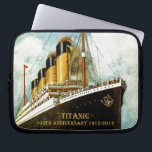 Housse Pour Ordinateur Portable Anniversaire de RMS Titanic 100th<br><div class="desc">Conception commémorative de 100th anniversaire de Titanic.</div>