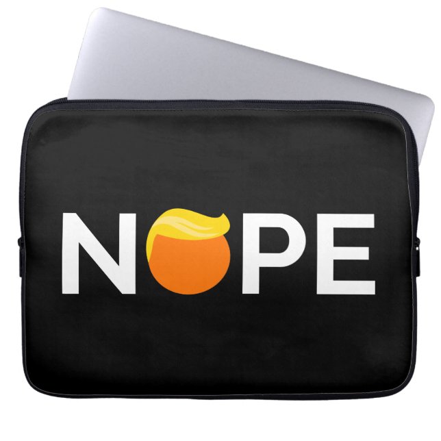 Housse Pour Ordinateur Portable Anti-Trump - Nope Edition (Devant)