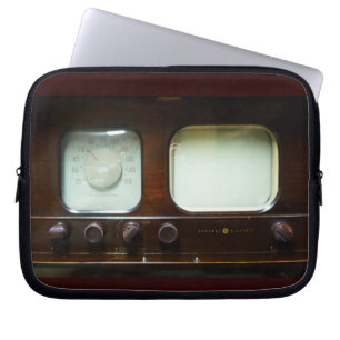 Housse Pour Ordinateur Portable Antique télévision et radio