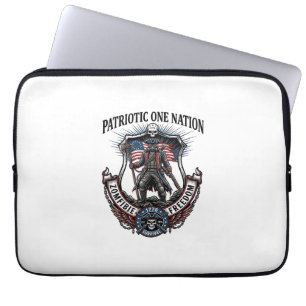 Housse Pour Ordinateur Portable Apocalypse de Zombies Guerrier Patriotique Fou Rou